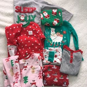 Lot of 4T Christmas Pajamas